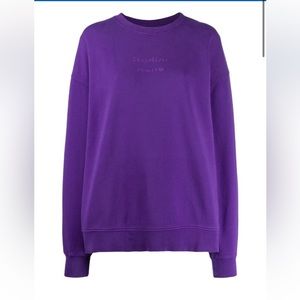 ACNE STUDIOS BROKEN LOGO PRINT SWEATSHIRT WOMAN SIZE M